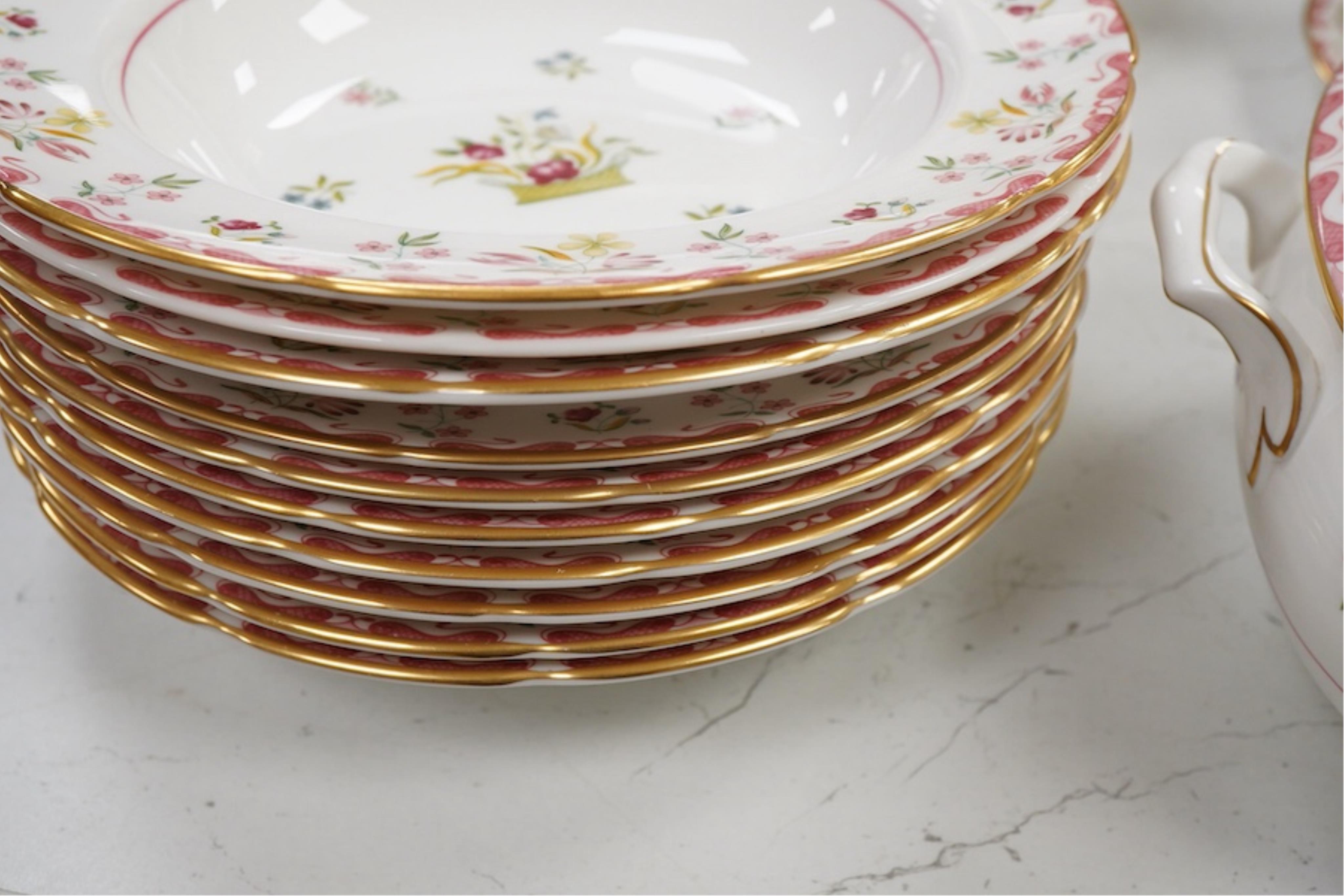 A Wedgwood Bianca pattern part dinner service including tureens